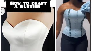 How to draft a perfect Bustier Pattern with Yoke Part 1 @tailornour  #sewingtutorialforbeginners