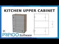 Kitchen Upper Cabinet in Pro100 Software