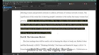 Assignment #2 The Research Proposal - Written Example