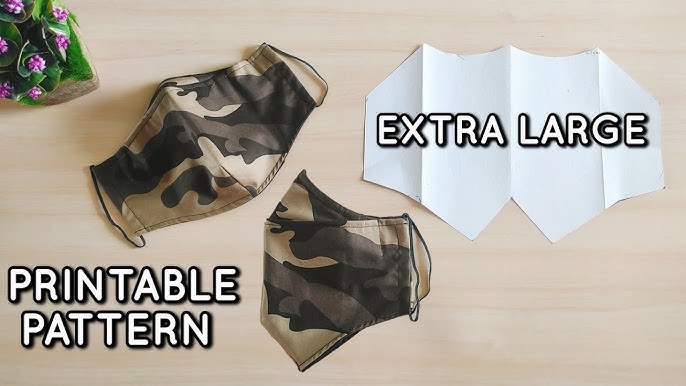 3D Mask New Design for Men| Extra Large Size | Printable Pattern 👇 - YouTube 3d-mask-new-design-for-men-extra-large-size-printable-pattern-youtube