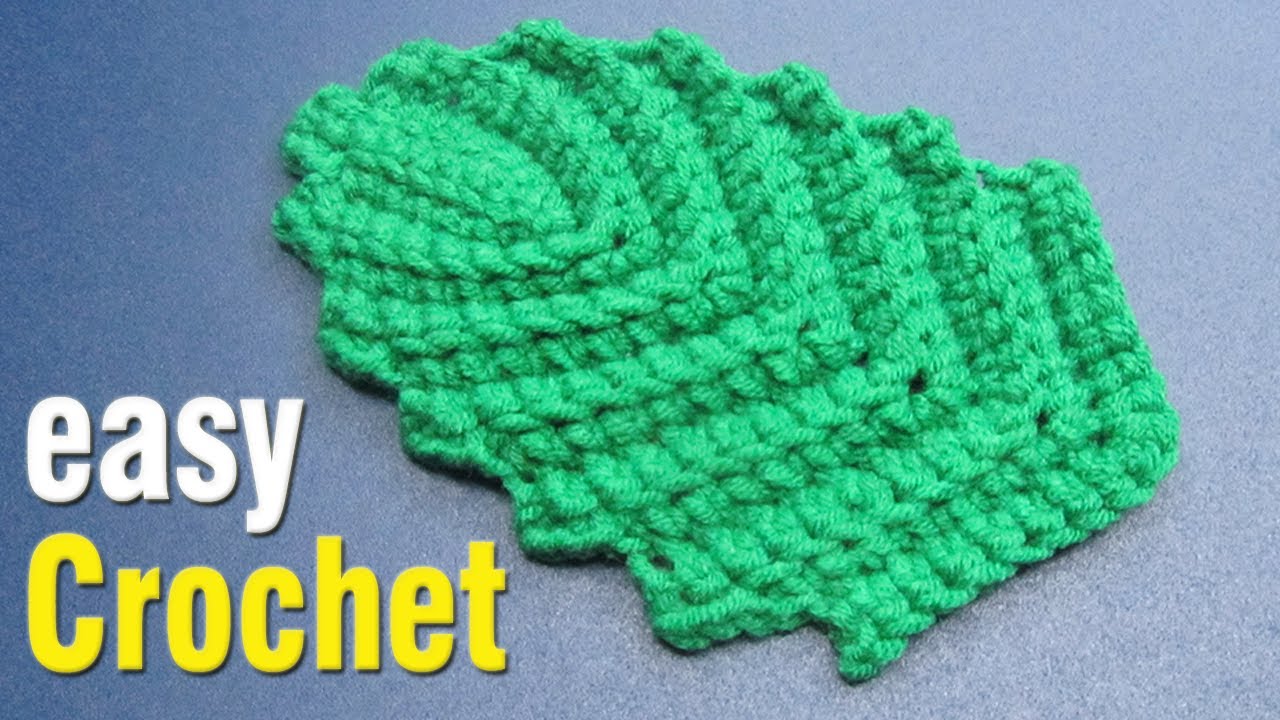 Crochet How to Crochet a Simple Leaf Motif. Free leaf crochet pattern