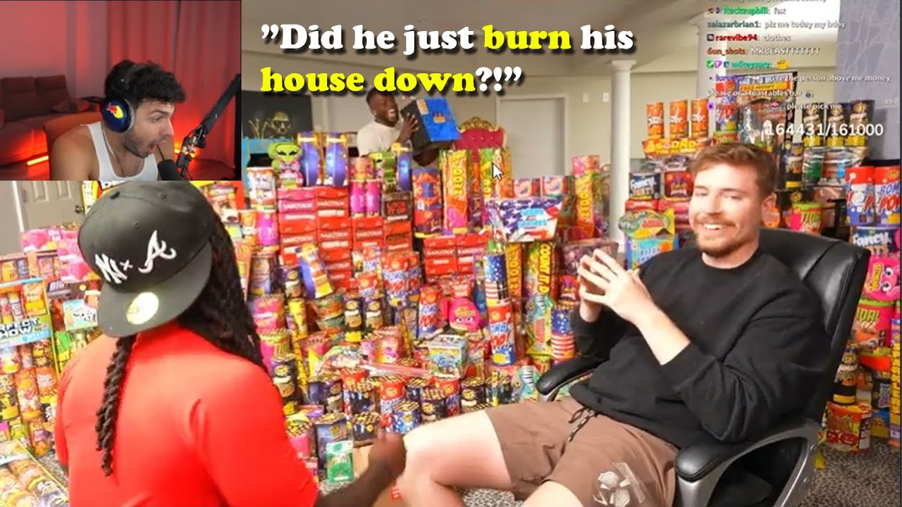 Tarik's Reaction to Kai Cenat BLOWING UP HIS HOUSE with $100,000 ...