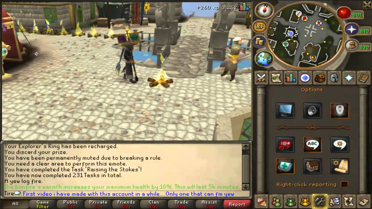 RuneScape Firemaking Yews (Bonfires) in Free To Play.