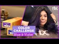 Color Challenge  |  Balayage AZUL VIOLETA  | Natural Beauty Care