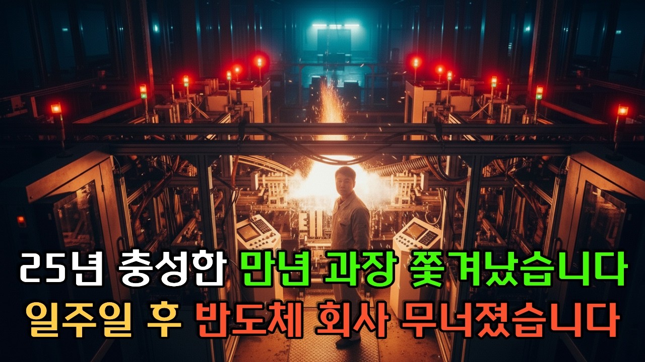 25년 충성한 만년 과장 쫓겨났습니다 | 일주일 후 반도체 회사 무너졌습니다