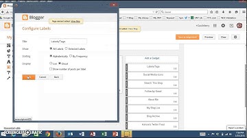 Blogger Add Label Gadget
