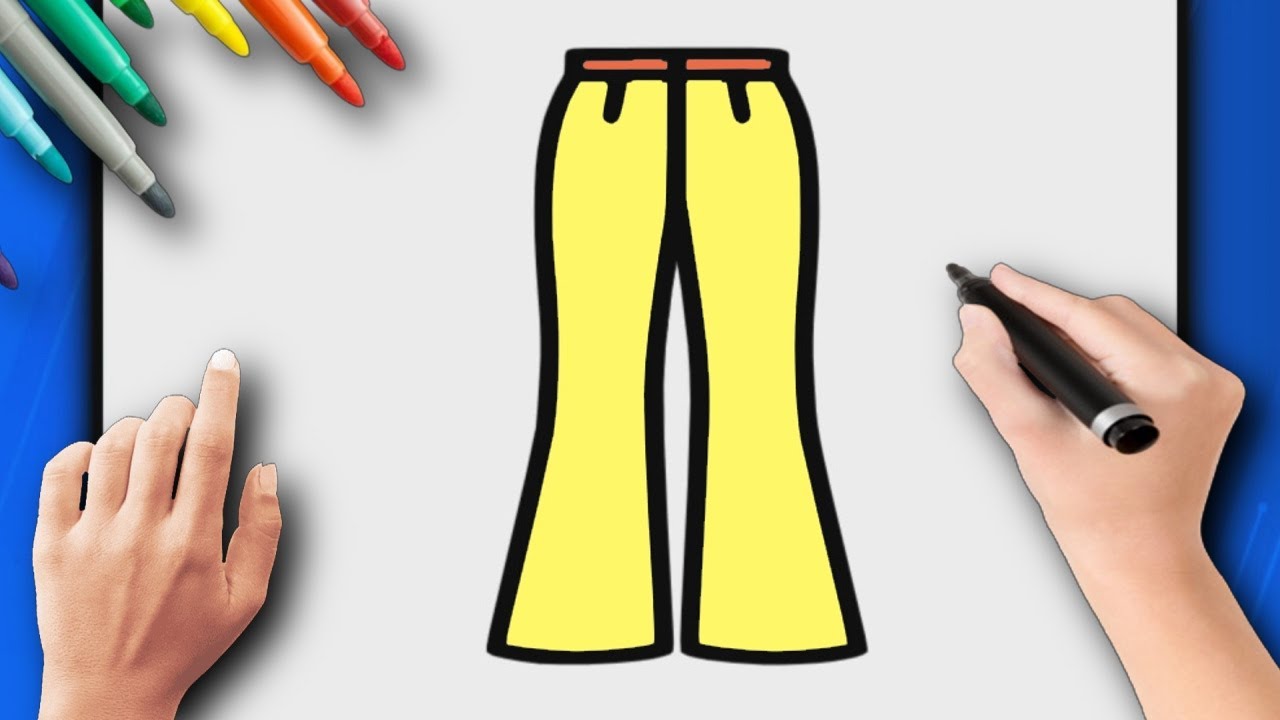 Comment dessiner un pantalon femme design de mode facile pour les