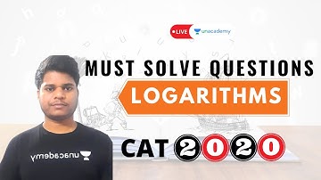 Must questions for CAT 2020 | Logarithms | Rahul Anant | Unacademy CATalyst