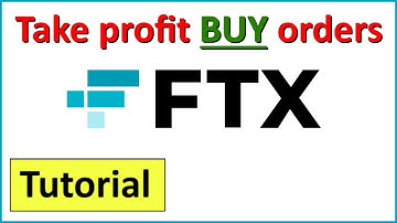 Orders #3. Take profit BUY order on the FTX Crypto Exchange (Tutorial)