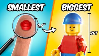 SMALLEST vs BIGGEST LEGO Items...