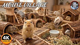 Cat TV 🐭 Curious Mice Exploring a Tiny Village World for Cats | Mouse Adventure 4K