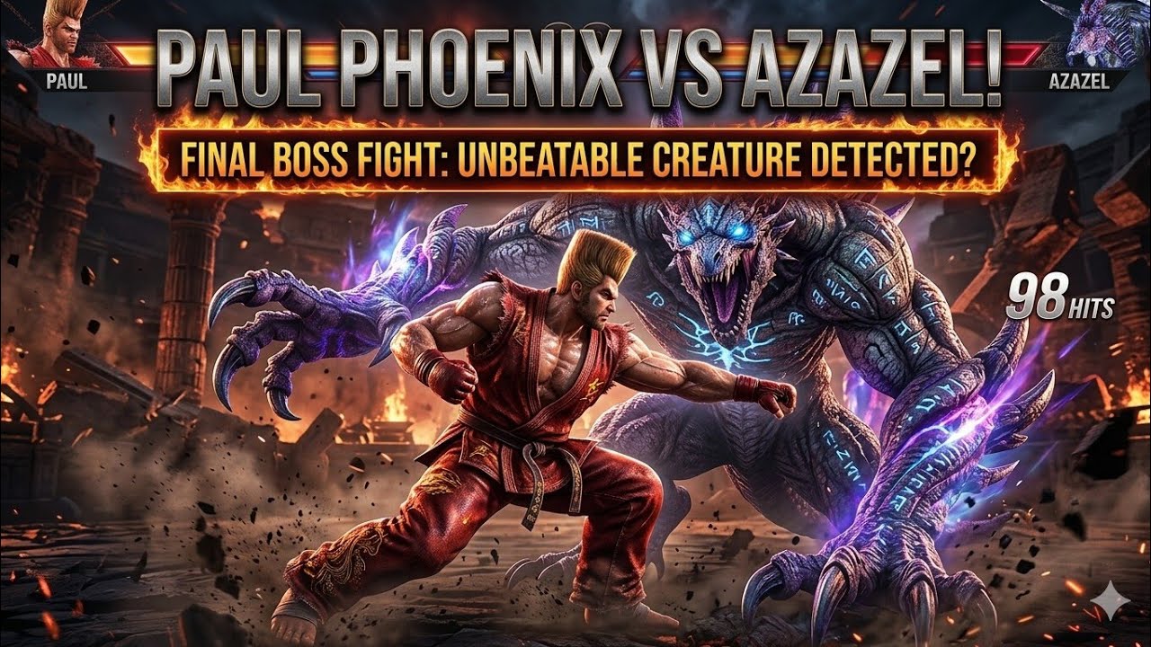 Tekken 6 Mobile: Paul vs Azazel Boss Fight (PPSSPP) - YouTube