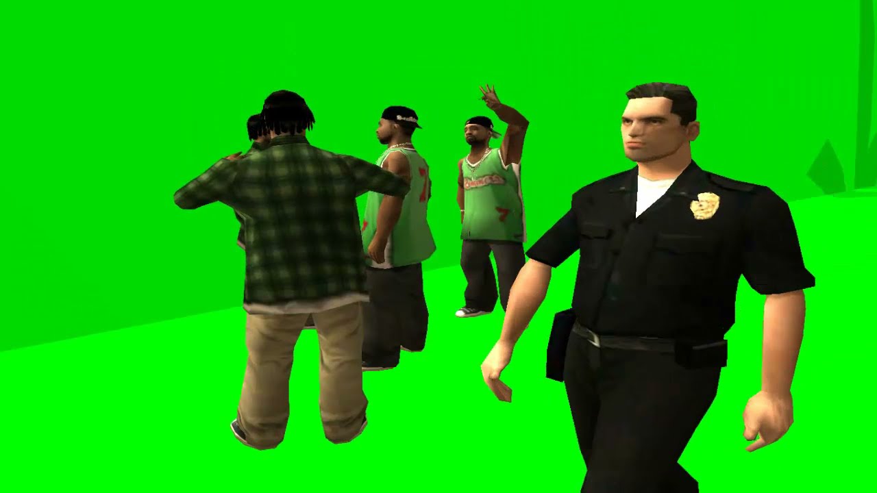 GTA Effect Reels Green Screen Gta san andreas Grove Street Chroma key Grove Street Families 2021