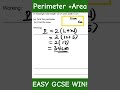 GCSE Maths in 30 Seconds! 🔥 Rectangle Perimeter &amp; Area Made EASY#gcsemaths #shorts #perimeter #area
