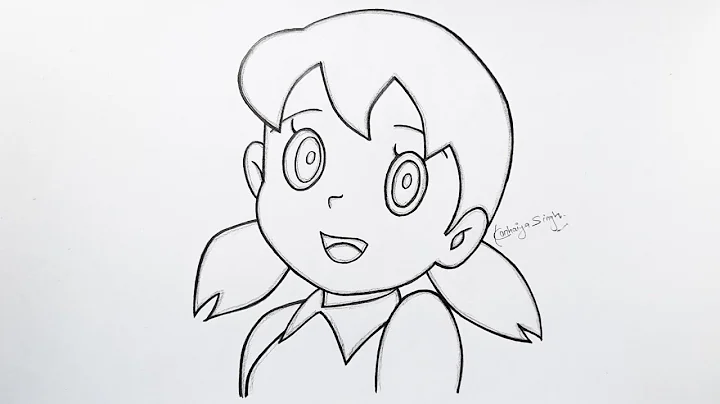 How to Draw Shizuka from Doraemon step by step || Shizuka Drawing | Easy drawing ideas for beginners