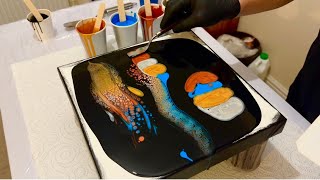 WOW Look at this reaction! Negative Space Supreme - Abstract Fluid Art Pouring Technique