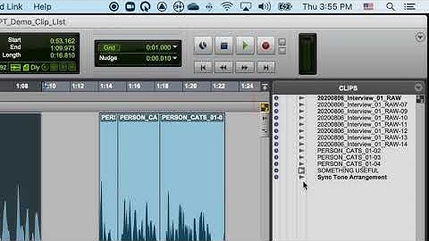 Pro Tools Basics 13: The Clip List
