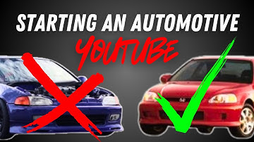 How to Start an Automotive YouTube Channel (Without Going Broke)