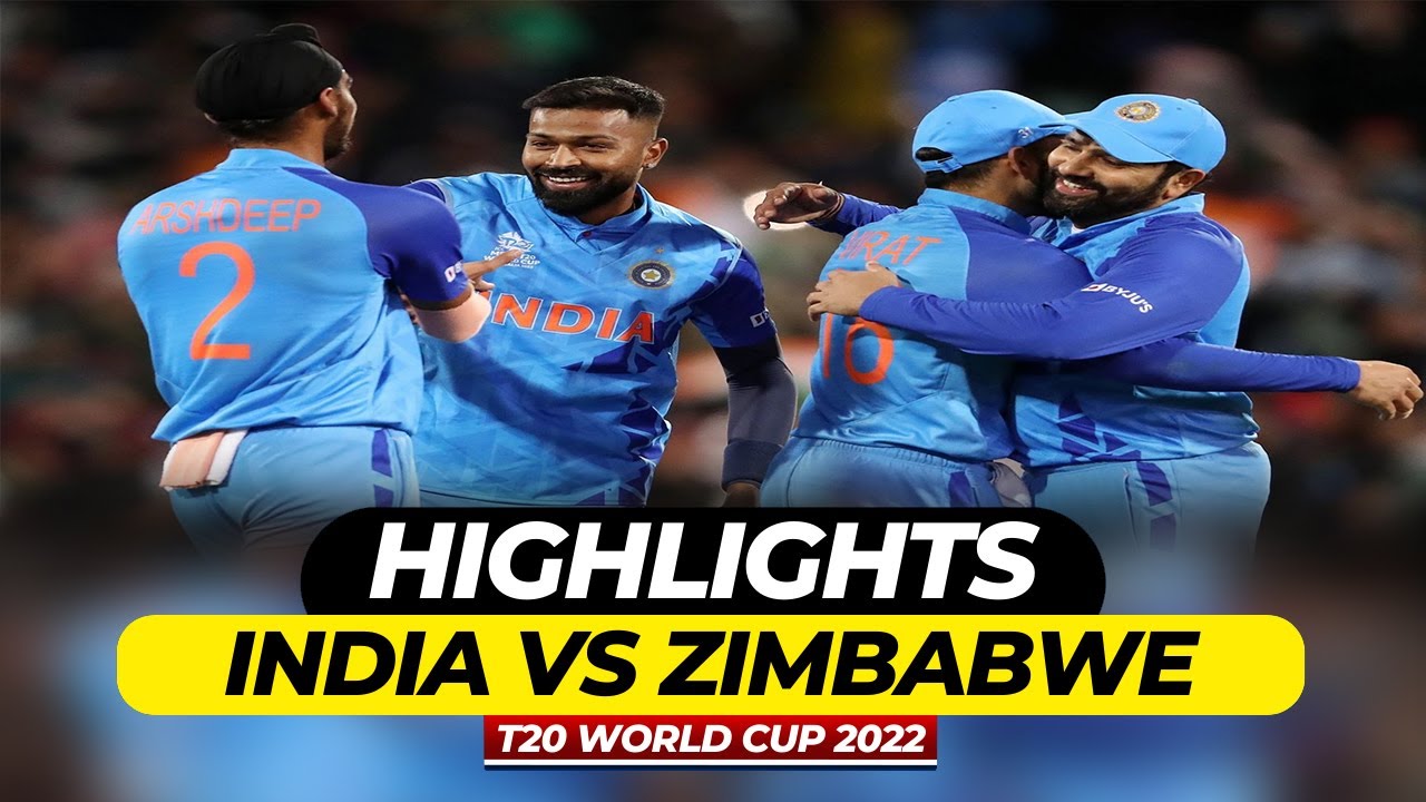 🔴 India vs Zimbabwe Match Highlights T20 World Cup 2022 IND vs ZIM Full Match Highlights