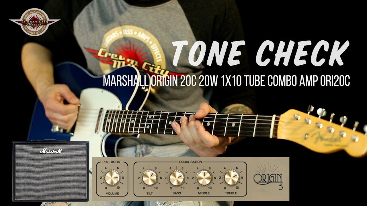 TONE CHECK: Marshall Origin 5C ORI5C 5-watt 1x8" Tube Combo Amp Demo -  YouTube