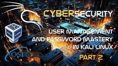 User Management in Kali Linux #linux #networkadmin #cybersecurity