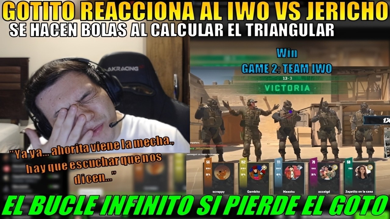 GAME 2: 🤣 MATTHEW reacciona al IWO vs JERICHO | Se HACEN BOLAS calculando el TRIANGULAR