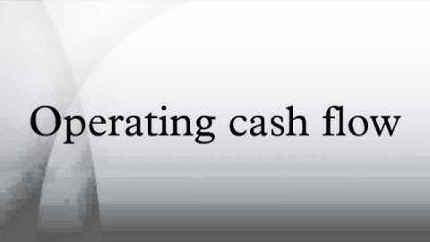 Operating cash flow