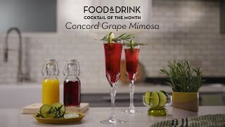 Cocktail of the Month | Concord Grape Mimosa