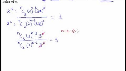 10 Binomial Theorem - Example 5 - Challenging question with power unknown.