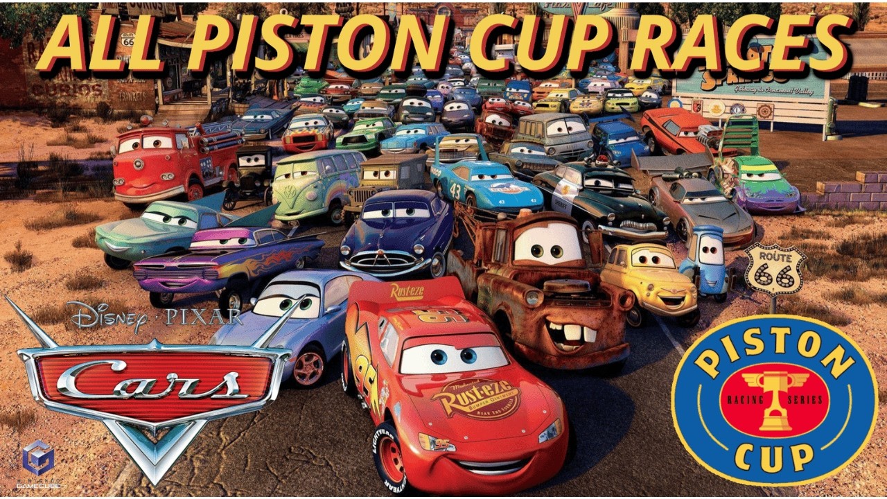 ALL PISTON CUP RACES | Pixar Cars (Champion Mode) #cars #carslover #racinggame #gamecube #mcqueen
