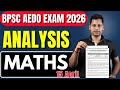 🔥 BPSC AEDO Exam Analysis 2026 | Maths Paper 15 April | 100% Solved + Detailed Analysis | आज ही LIV