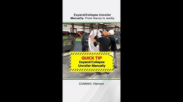 Expand Collapse Uncoiler Manually - From theory to reality - Cách bung xẹp cánh xả cuộn tay #shorts