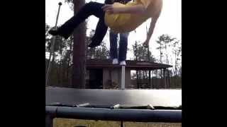 Trampoline Fail Super T-Bag