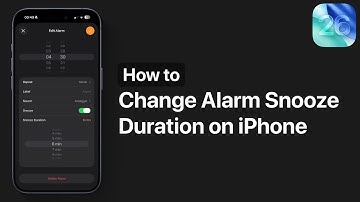 How to Change Alarm Snooze Duration on iPhone in iOS 26