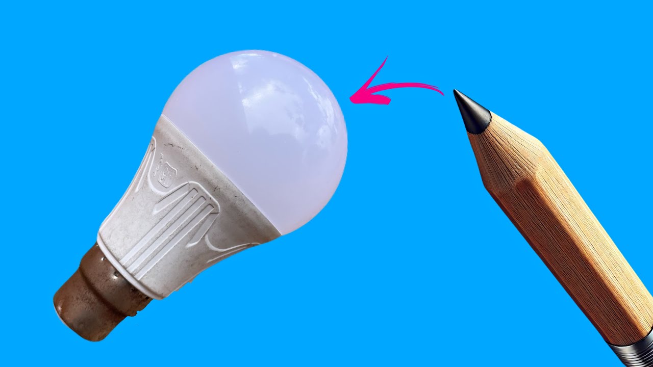 Repairing Any 220V LED Bulb Using Only a Pencil - YouTube