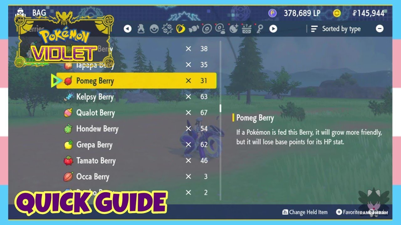 Where To Get EV Reducing Stat Berries In Pokemon Scarlet & Violet *The