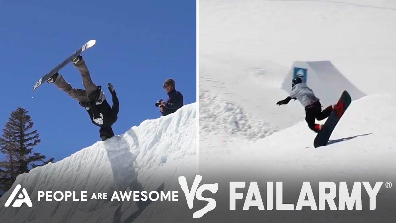 Сноубордист. Wykoff vs Awesome. Vs fail