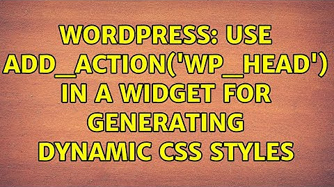 Wordpress: use add_action(