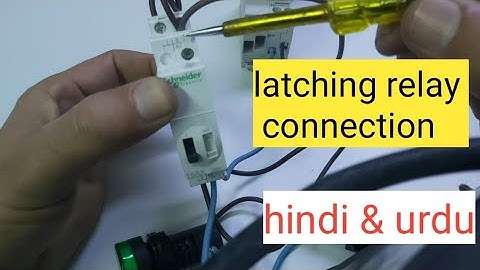 latching relay connection #electrical