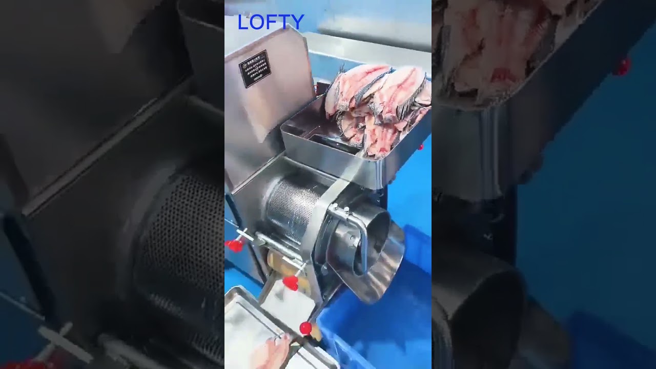 Black Fish Meat Bone Separator ----- LOFTY MACHINERY 