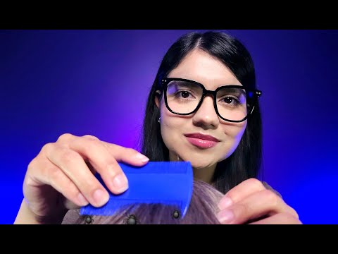 ASMR te saco los PIOJOS y LIENDRES 🕷️💆 (REALISTA)