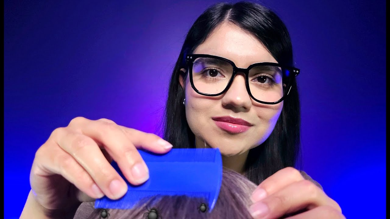ASMR te saco los PIOJOS y LIENDRES 🕷️💆 (REALISTA)