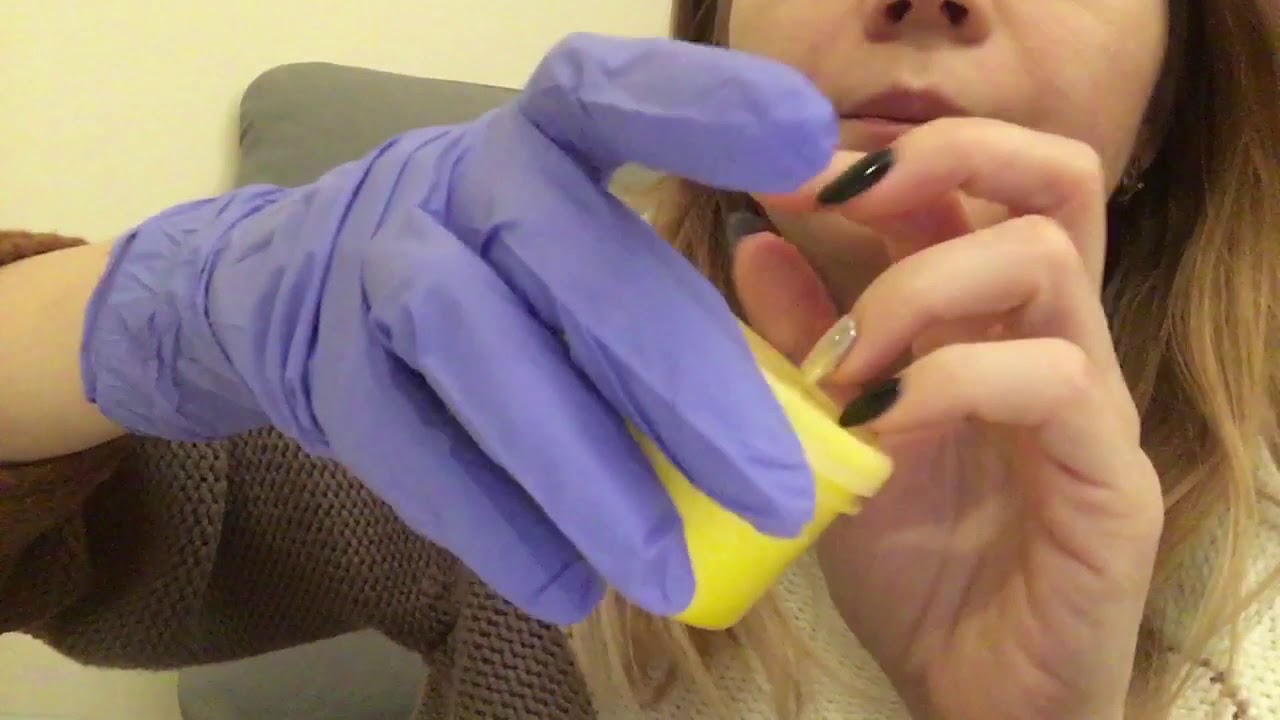 Asmr | Latex Gloves, Slime , Inaudible UpClose Whispering