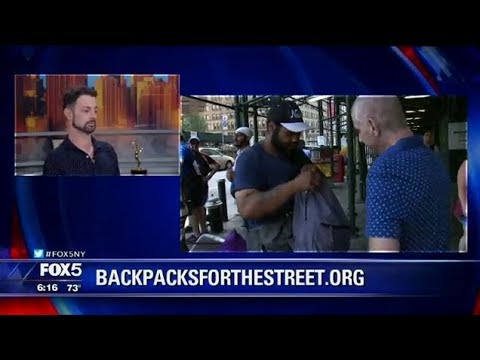 FOX5NY:  Backpacks For The Street/Together Helping Others