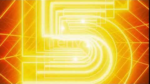 Glow Countdown Orange | Motion Graphics - Envato elements