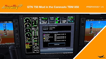 P3Dv4.5 RealityXP GTN 750 Mod for TBM 850