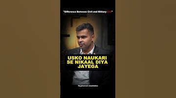 Difference Between Civil & Army Officer EXIT? Rajshamani Aesthetics #podcast #growth #motivation