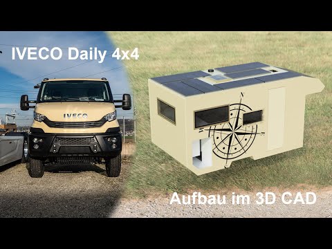 Iveco Daily 4x4 und Aufbau im 3D-CAD