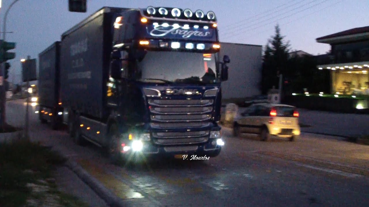 Scania R straight pipe sound By TSAGAS