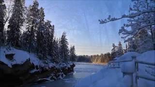 Winter Wonderland In Imatra Mellonlahti Nature Path And Imatrankoski